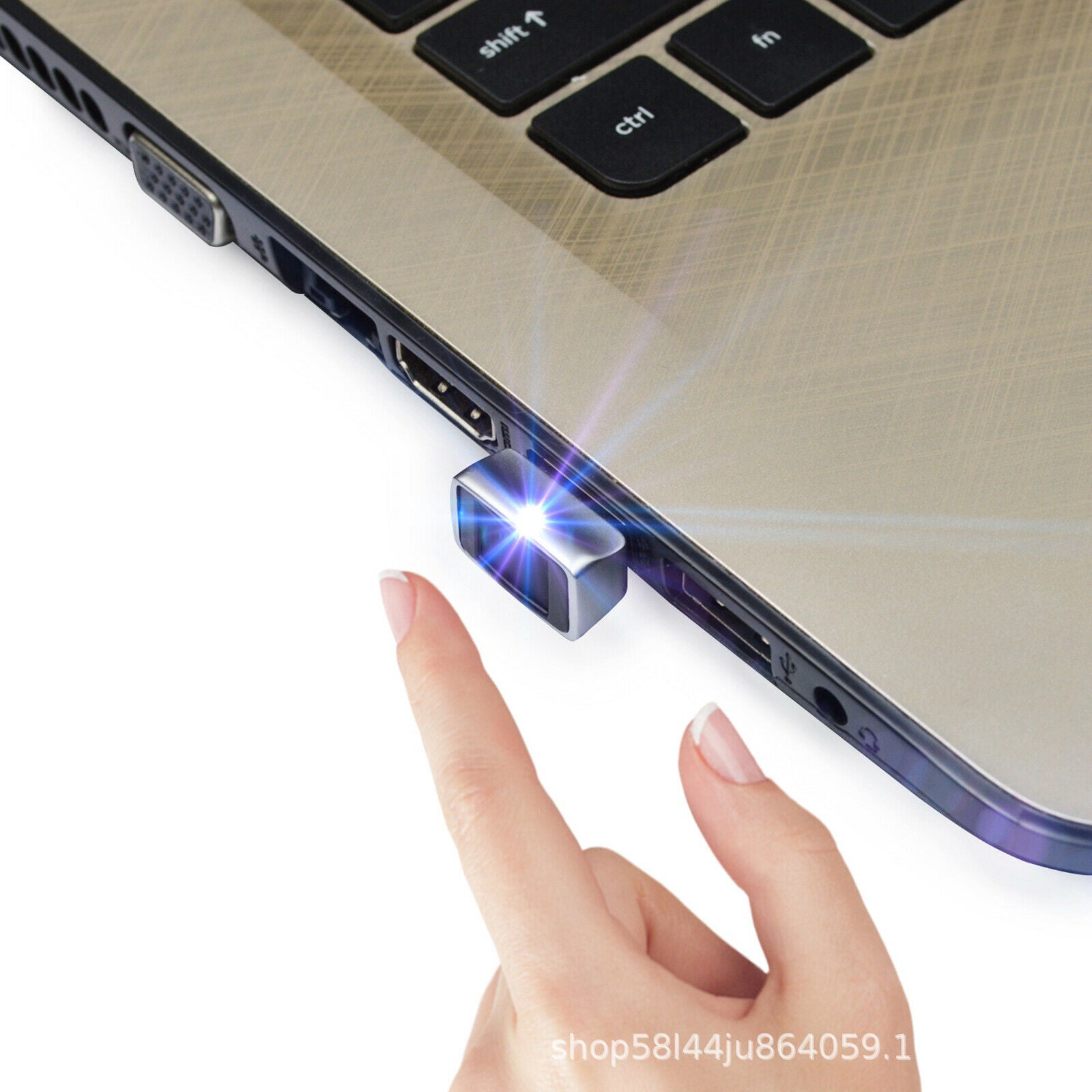 USB Fingerprint Reader Login Matching Laptops Sign-in Lock Security Key
