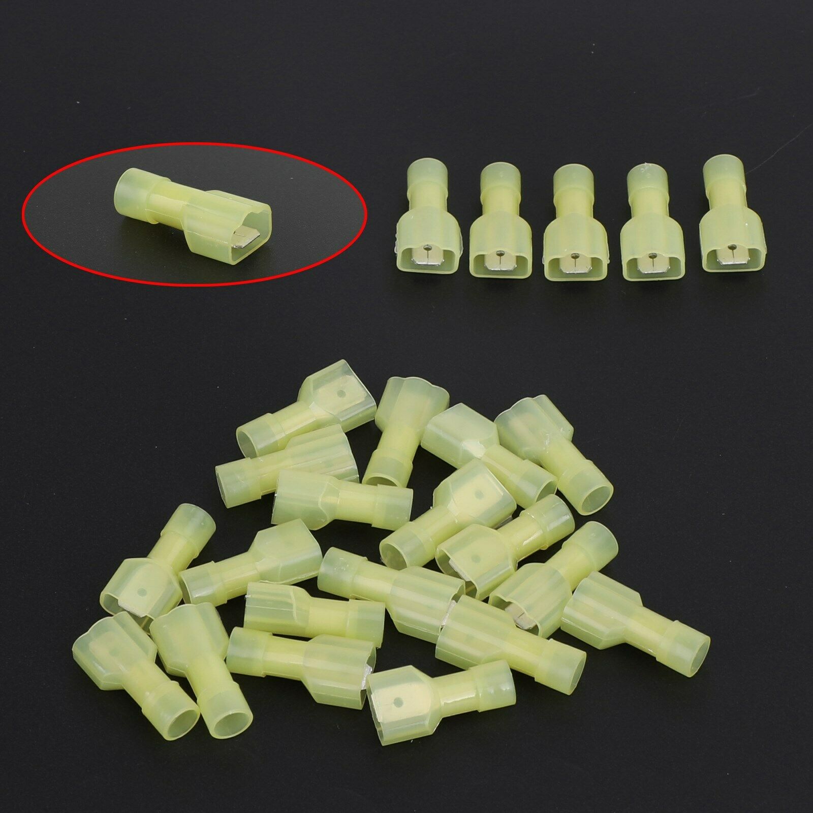 120pcs T Tap Quick Splice Connectors Male Disconnect Wire Crimp Terminals Kit CN