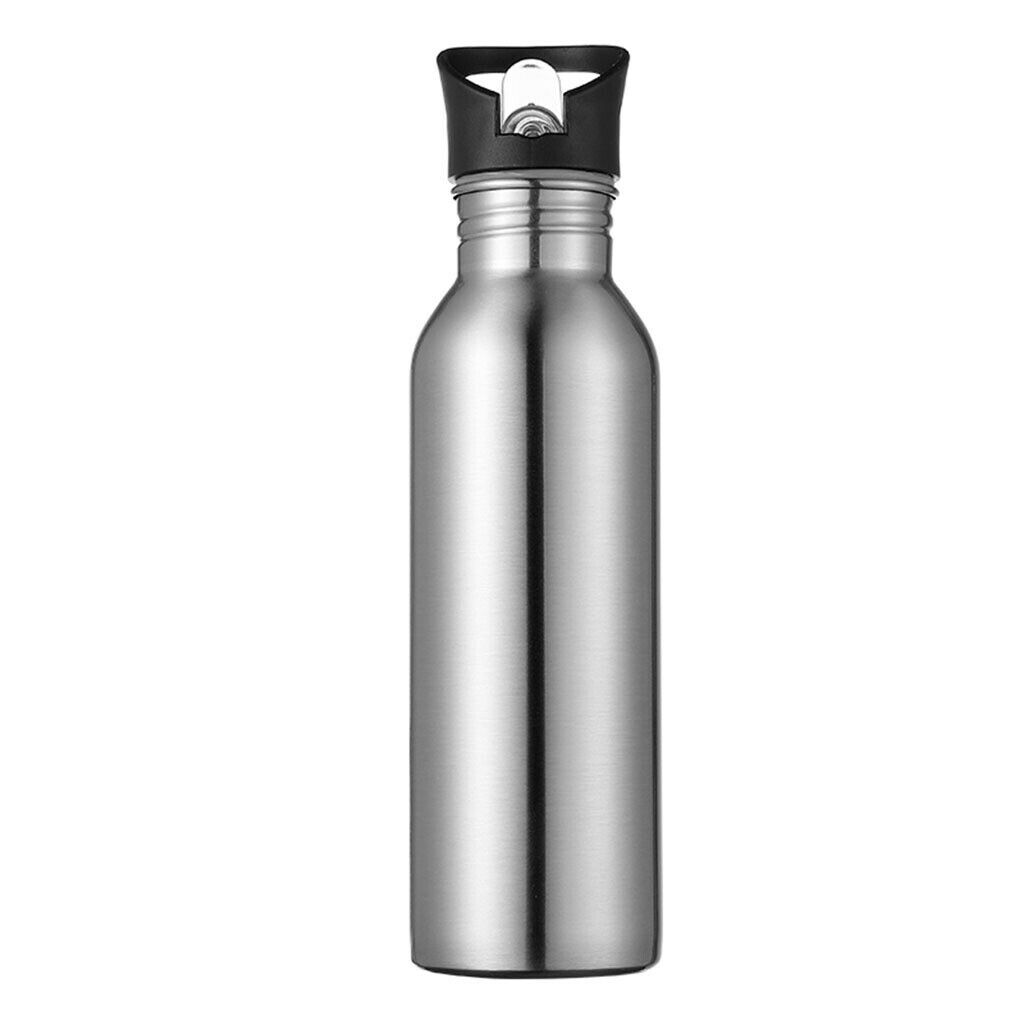 2Pcs 750ml 26 oz Stainless Steel Water Bottle Sports Flask Cup Jug Suck Top