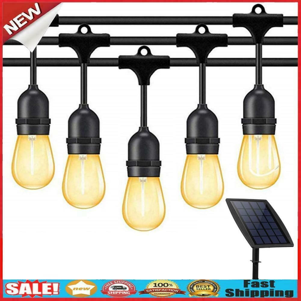 10pcs LED Solar Bulbs Waterproof String Lights Garden Porch Courtyard Lamp