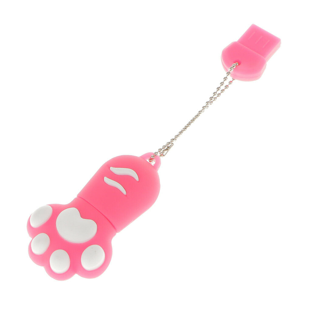 USB 2.0 Cat Paw 16GB Flash Memory Stick Storage Thumb Pen Drive U Disk Pink
