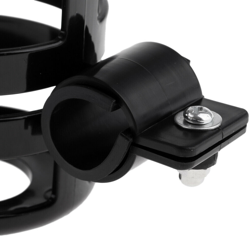 2Pcs MTB Bicycle Front Cup Holder Bike Coffee Mug Bottle Cage Mounting Black