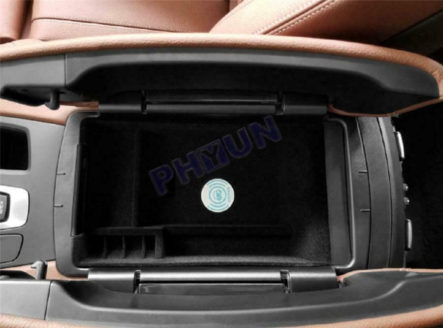 Phone QI Wireless Fast Charging Armrest Box For BMW X5 F15 / X6 F16 2014-2018