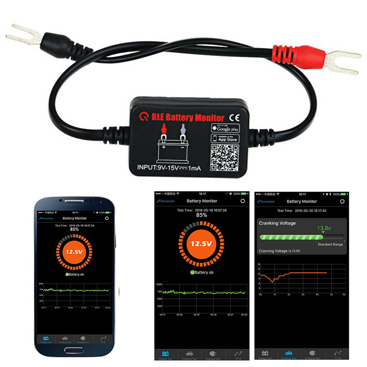 Battery Monitor BM2 Bluetooth 4.0  Battery Measurement APP Real-time Monitoring