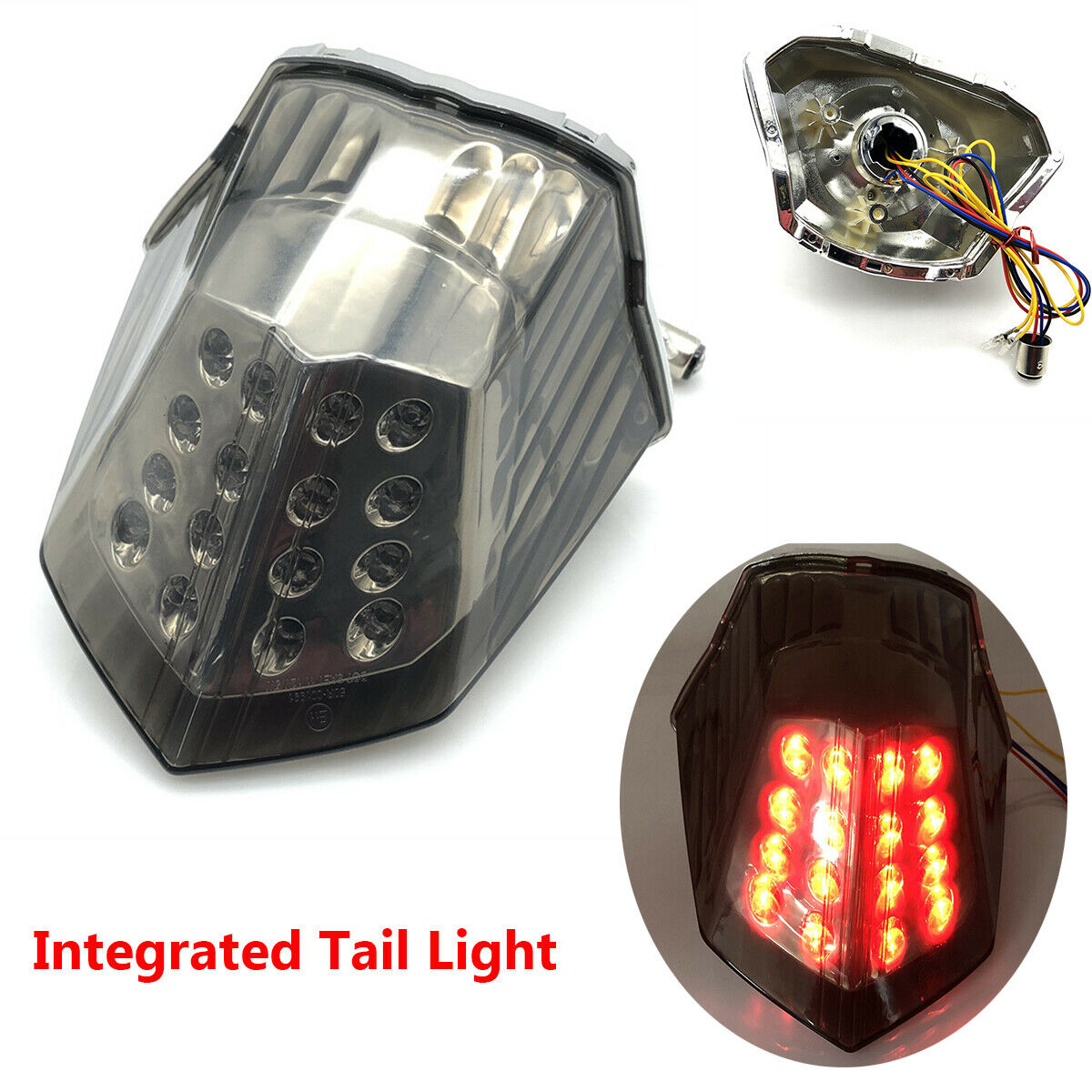 Motorcycle Brake Turn Signal Light Integrated Taillight For Yamaha XJ6 2009-2014