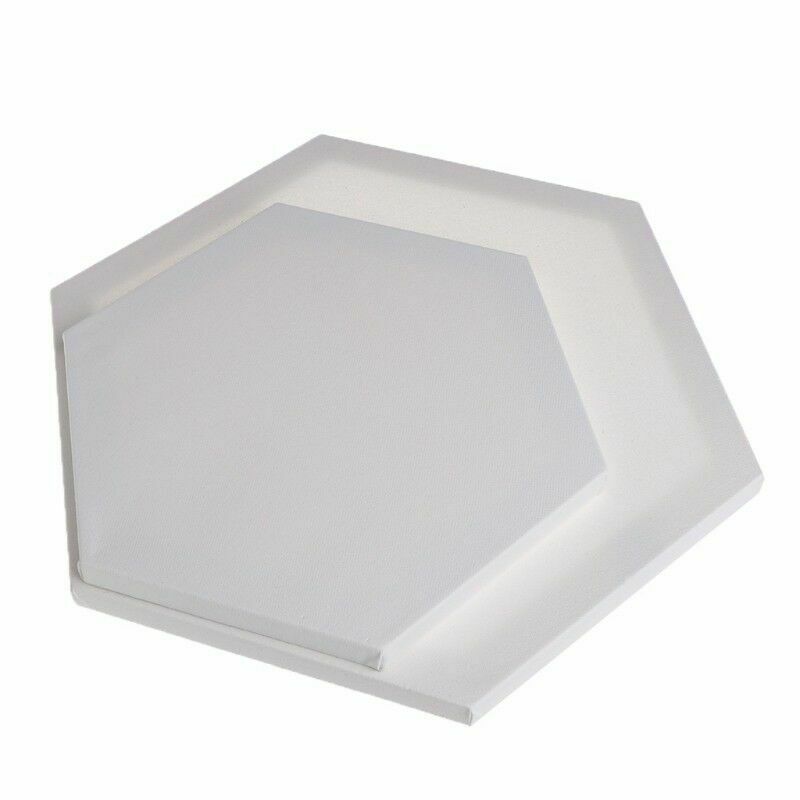 Hexagon Wood Framed Artist Blank Art Canvas Boards For Acrylic Oil Painting
