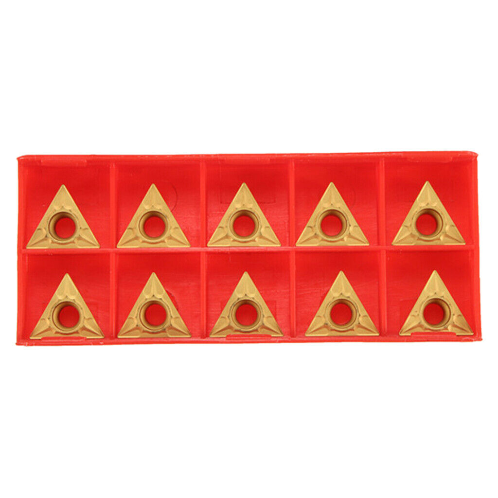 Set of 10 TCMT 16T304 Lathe Inserts for Steel Processing Milling Bar Accs