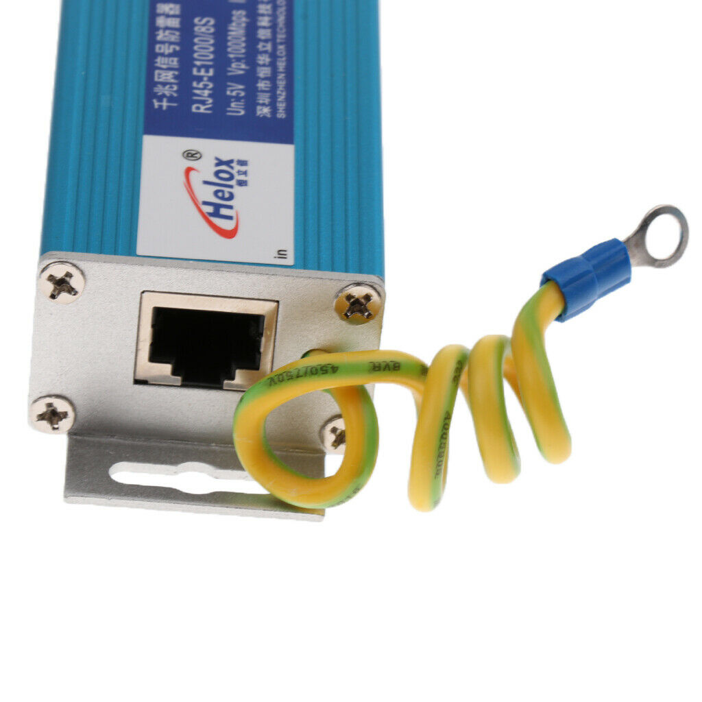 Gigabit Ethernet RJ-45 Surge Protector for Thunder &  Protection