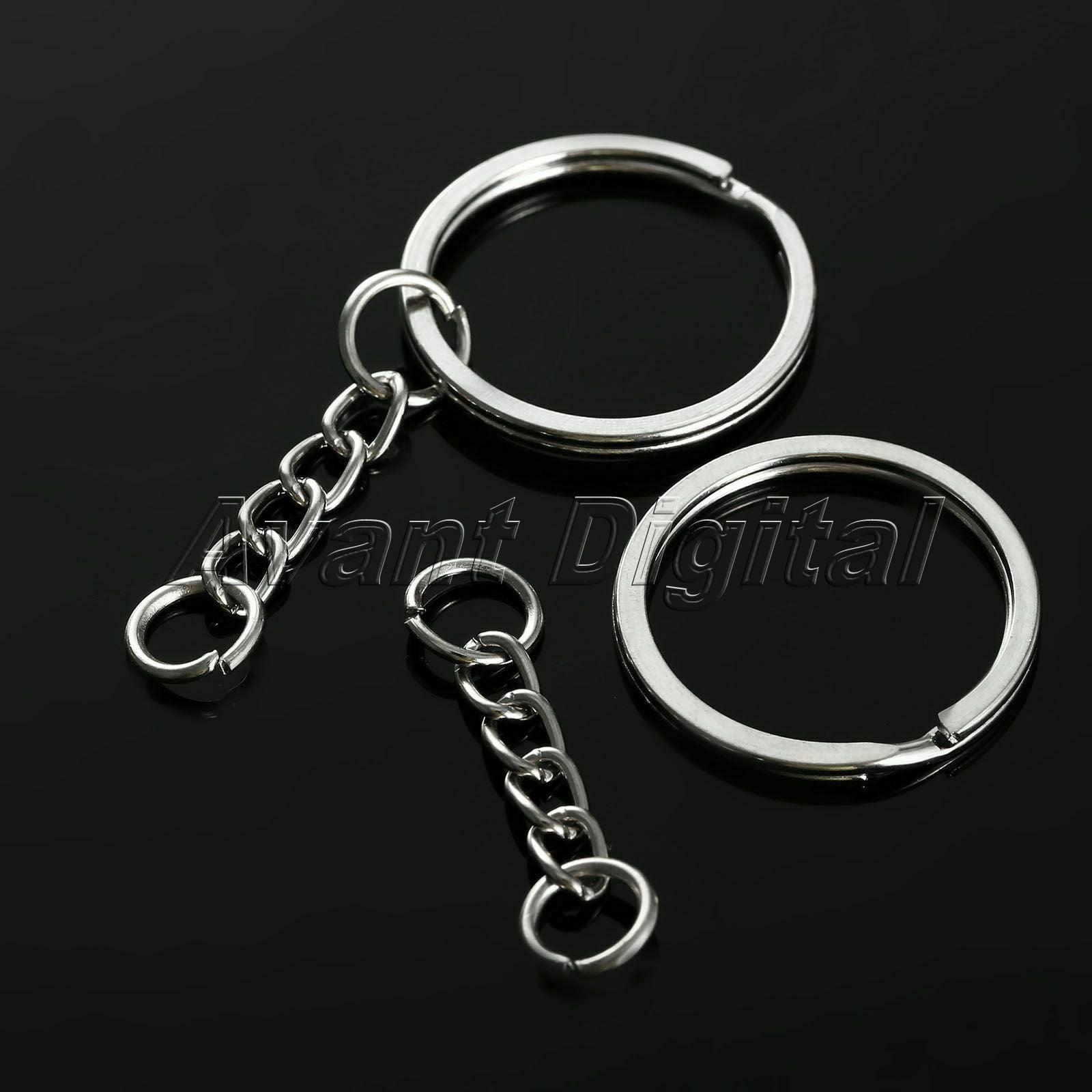 Household Key Ring Chain Split Ring Findings Short Loop DIY Craft 25*30mm 100pcs
