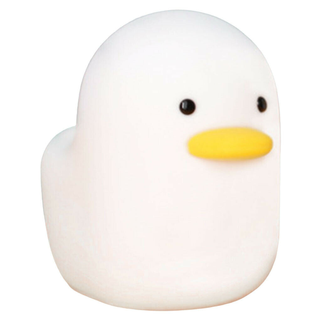Cute Duck Night Light Baby Nursery Atmosphere Tap Lamp USB Rechargeable