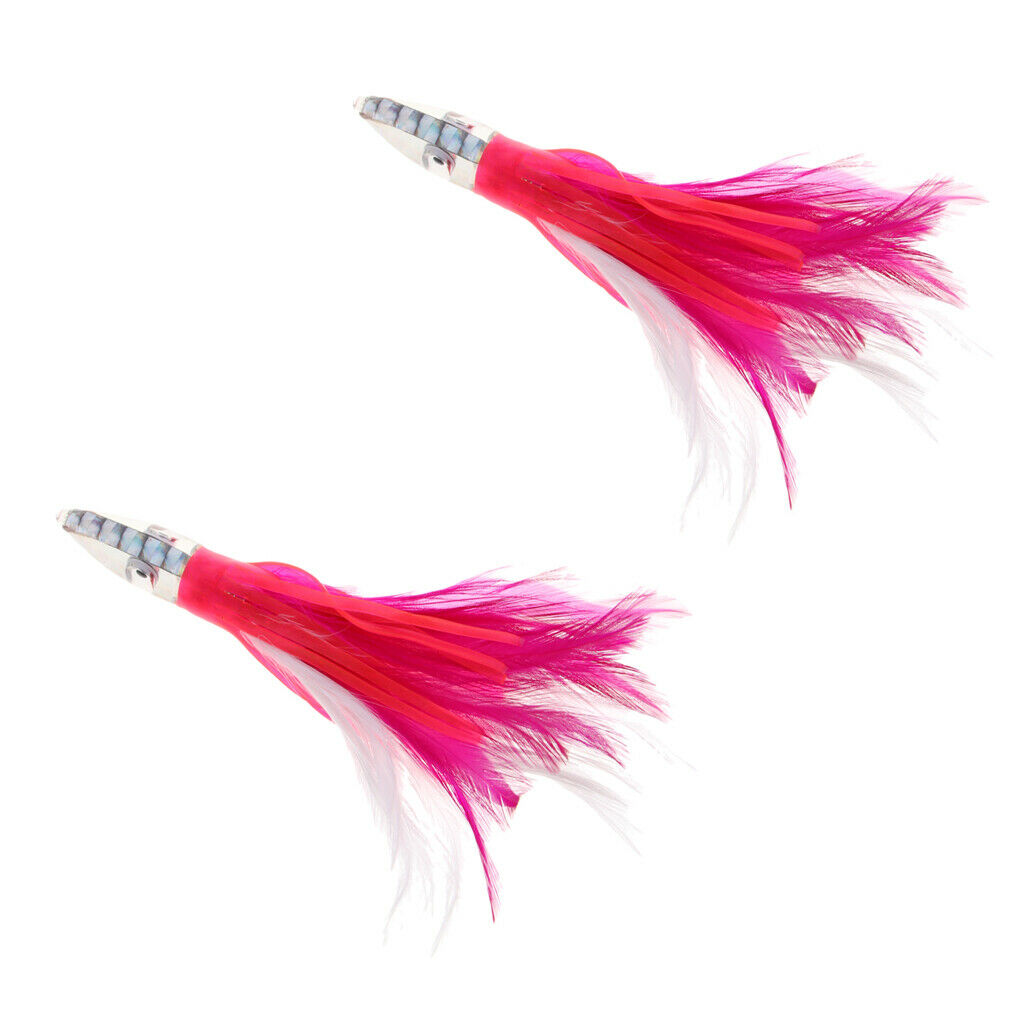 2 Soft Fishing Baits for Octopus with Squid for Tuna Swordfish