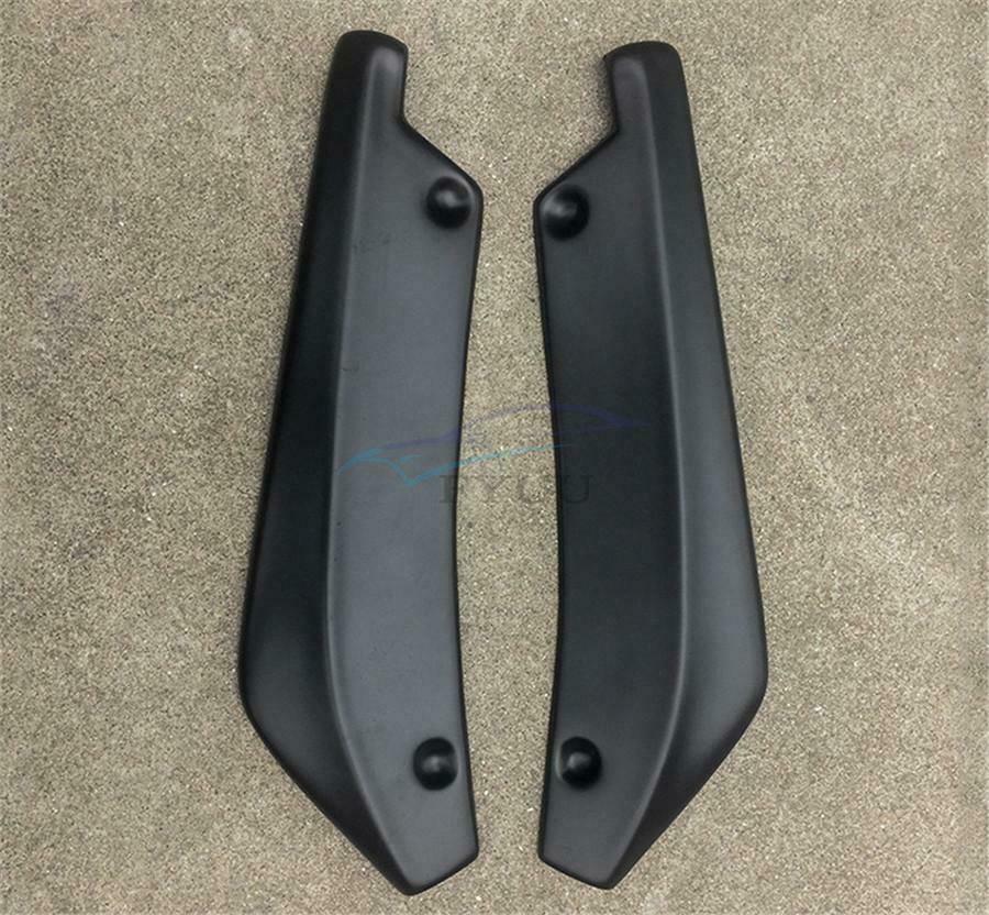 2 Pieces ABS Stylish Car Bumper Rear Lip Wrap Angle Splitters For Most Vehicles
