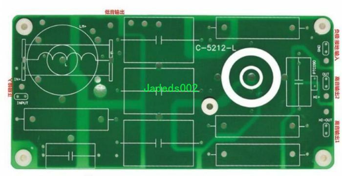 1pcs 213*101mm speaker crossover PCB board Audio Divider circuit board With Foot