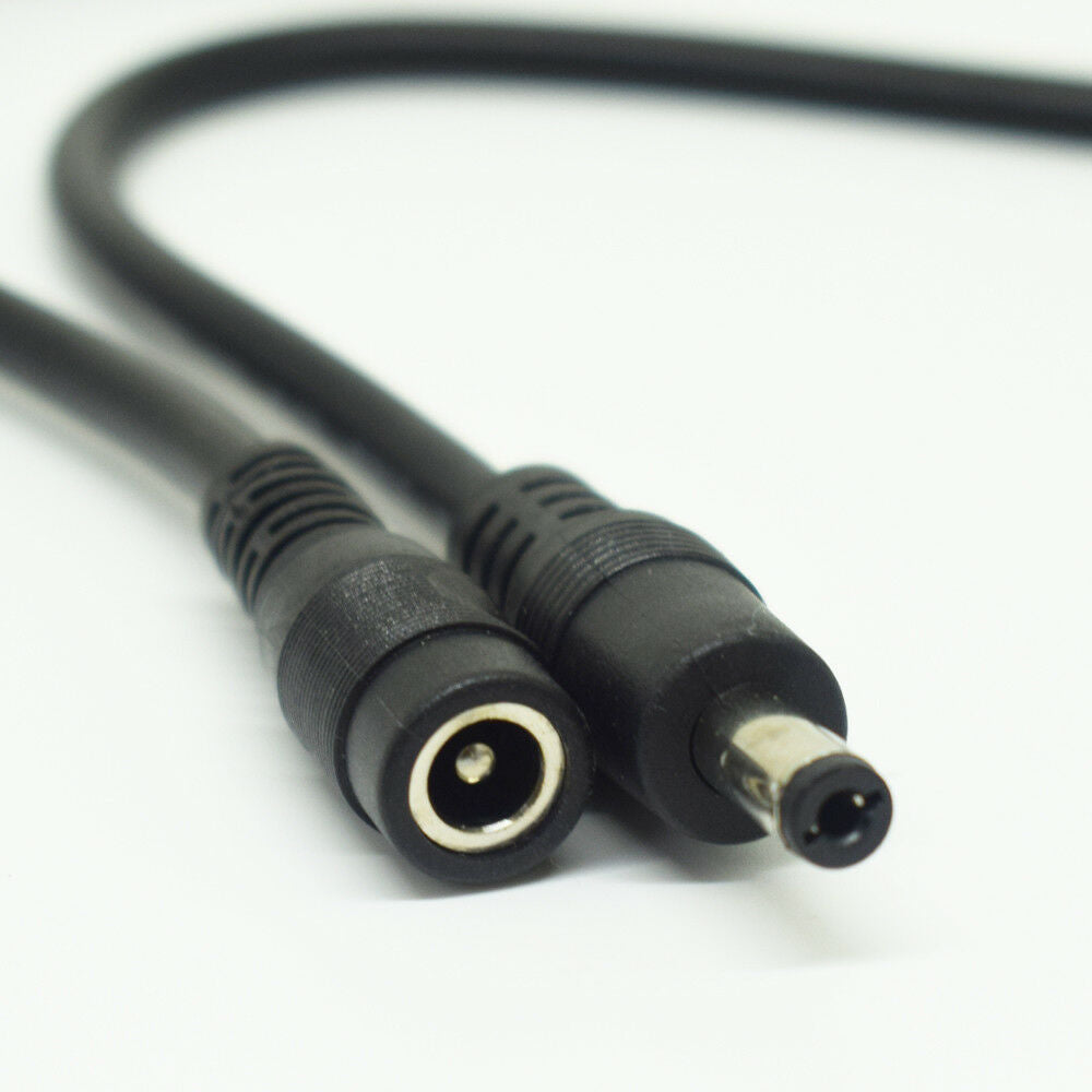 4pcs 1M\3.3FT 18AWG DC Power 5.5x2.1mm Male To Female Extension Adapter Cable