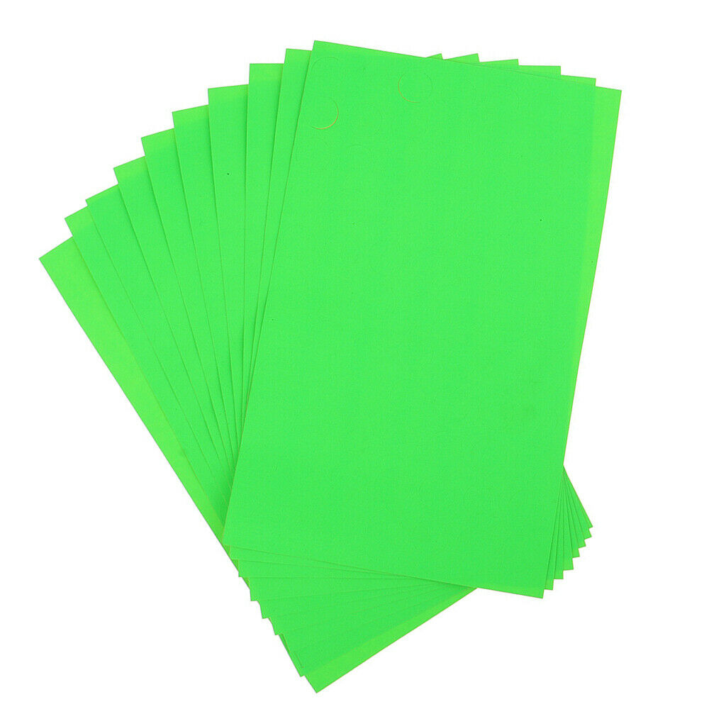 Pack of 10 0.4-inch Diameter Round Color Coding Dot Labels, Bright Neon Green