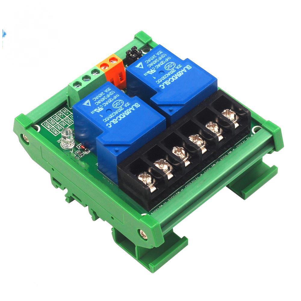 Support High and Low Level Trigger 2 Channels 30A with Optocoupler Isolation