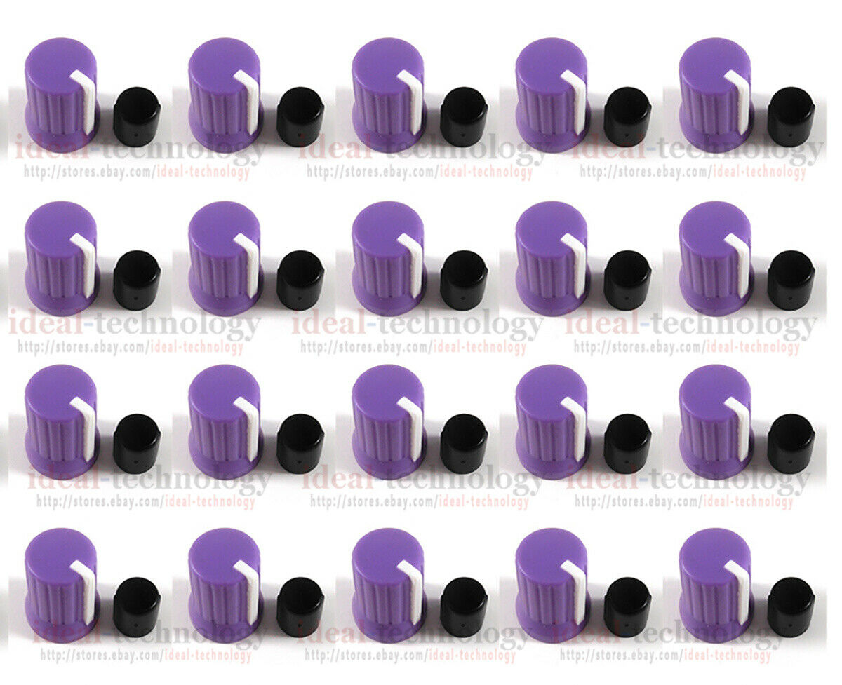 20PCS Purple Rotary Control Knob For Pioneer XDJ-RX R1 RZ AERO DJM-T1 S9 DIY DJ