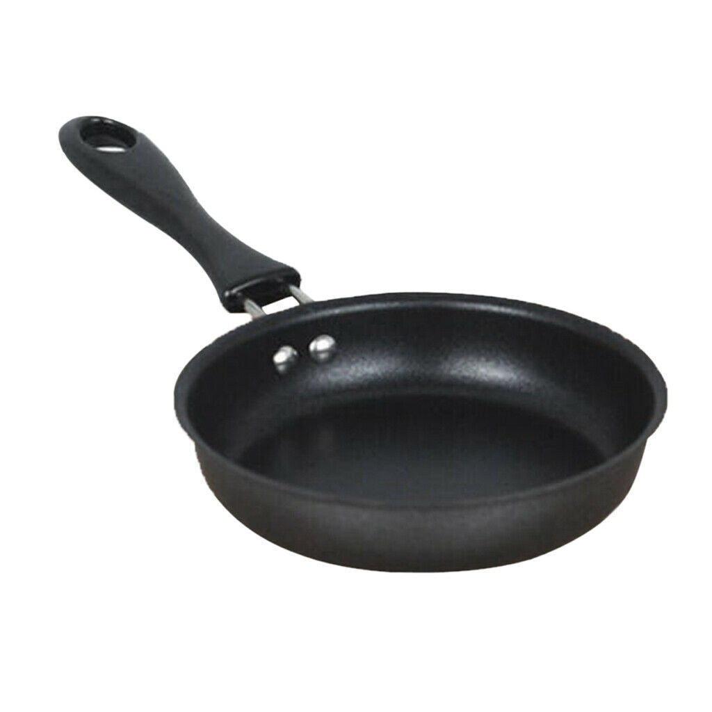 Skillet Non Stick Round Pan Iron Coating Omelette Skillet Frying Pan 12cm