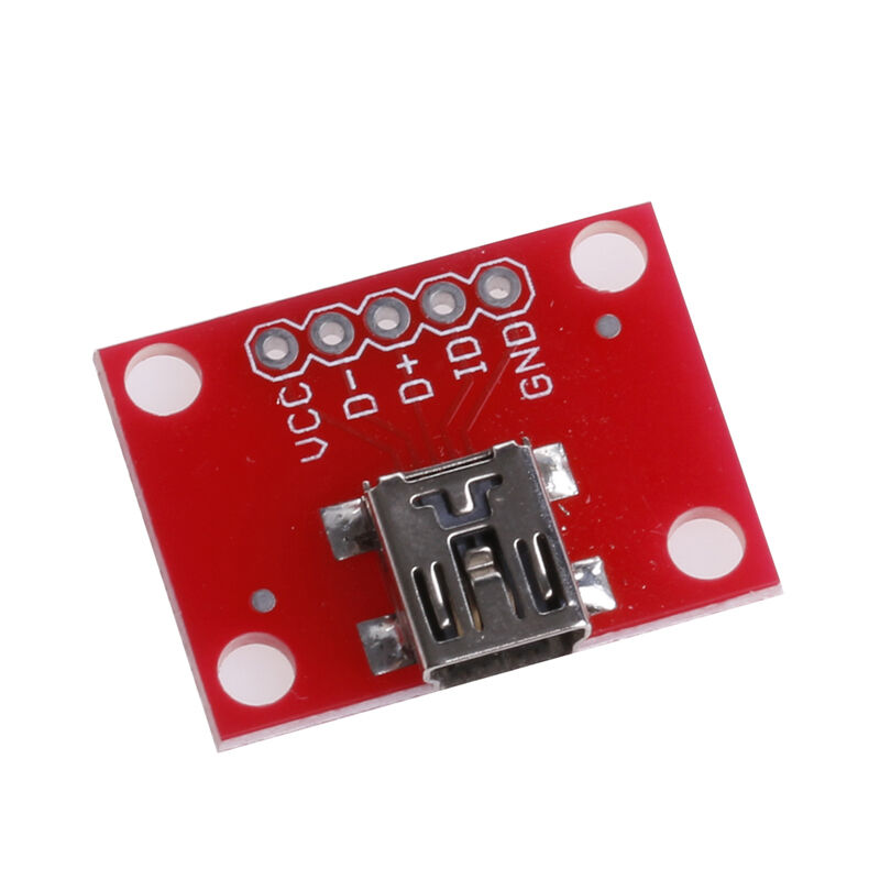 Mini USB Adapter Plate Board Breakout For USB Mini-B Extension 1PC