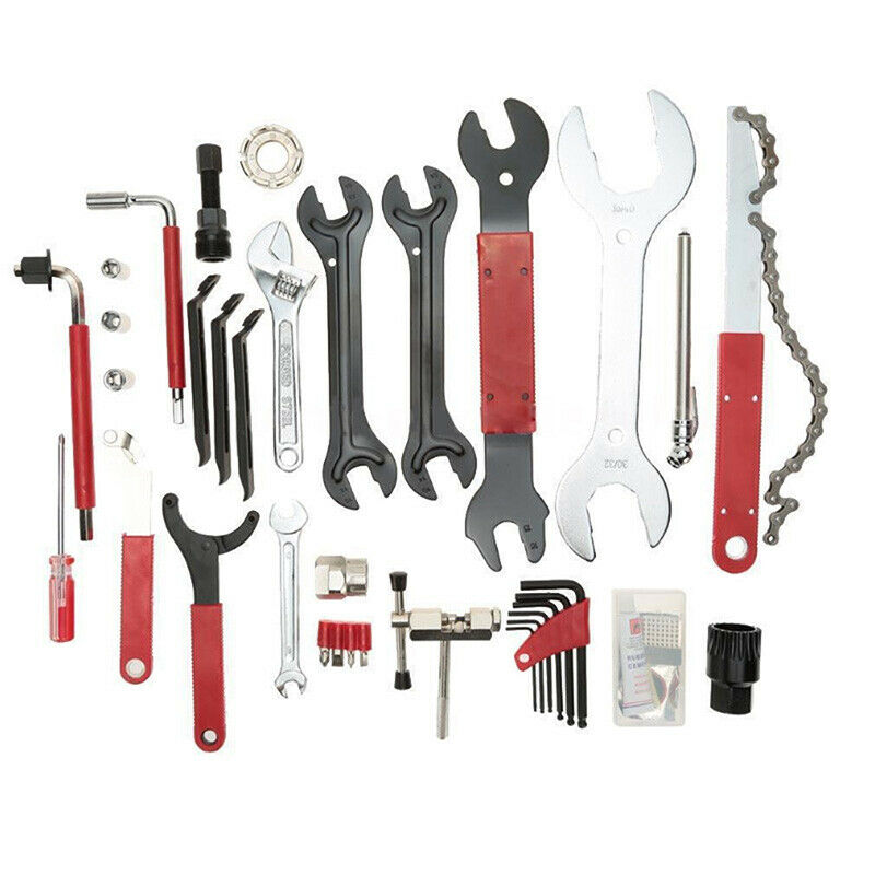 44pcs/box Bicycle Carbon Steel Repair Kit Super Equipment Toolbox Repair Tool Ad