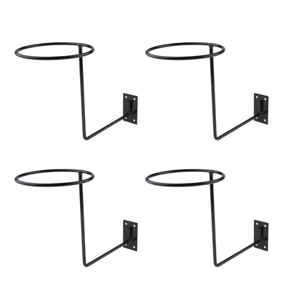 4pcs Durable Steel Motorcycle Helmet Hanger Wall Mounted for Coats Hats Caps