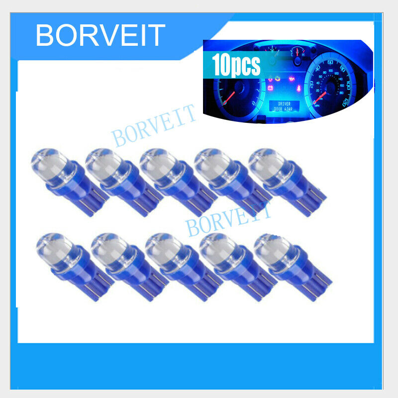 10 x Blue T10 501 W5W 3W Car Dashboard Dash Panel Gauge Light Bulbs Accessories