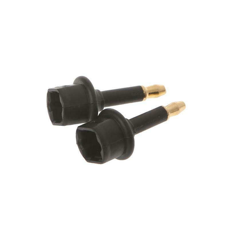 2 Pcs Toslink Female To 3.5mm Male Mini Audio Plug Digital Optical Adapter