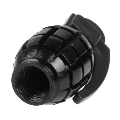 1 Pair  Shape Car Motorcycle Bike Bicycle Tyre Valve Dust Cap Cover Black
