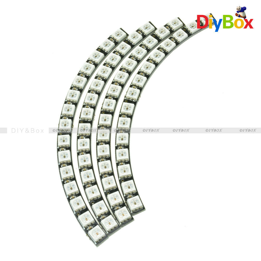 Ring Wall Clock WS2812 5050 60 RGB LED Ultra Bright Lamp Panel For Arduino DIY