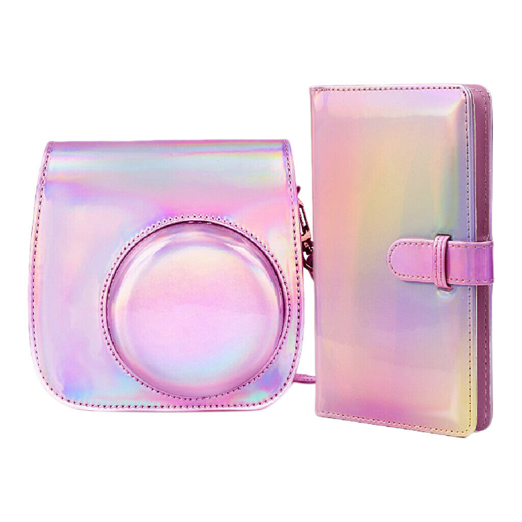 2Set Camera Bags Film Camera Cover for Fuji Instax Mini 9 8 Camera & Straps