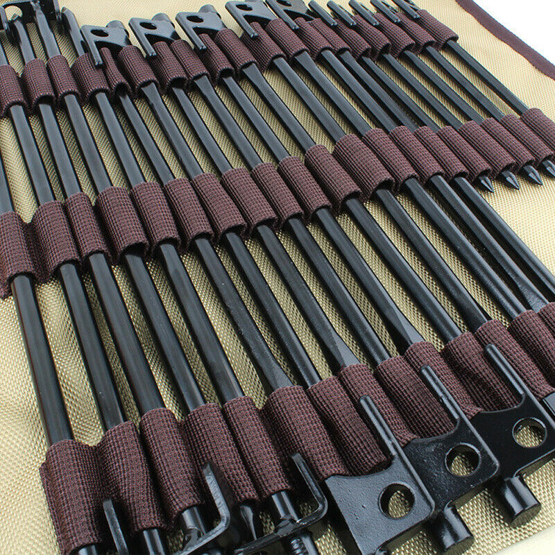 Outdoor Camping Tent Pegs Case Bag Pouch Nail Hammer Stakes Storage Holder HN US