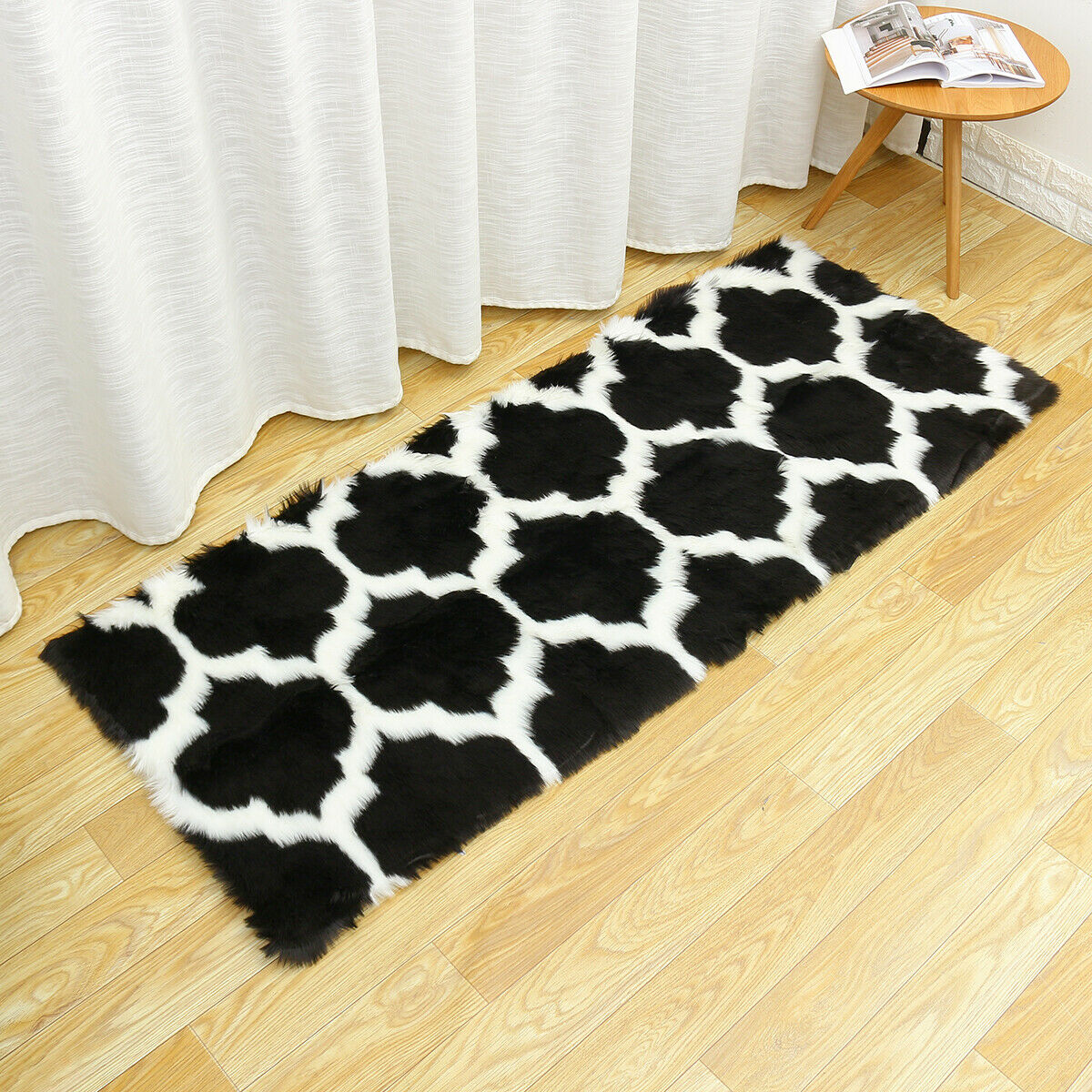 Soft Faux Fur Fluffy Anti-Slip Carpet Mat Living Room Floor Bedroom Area   +