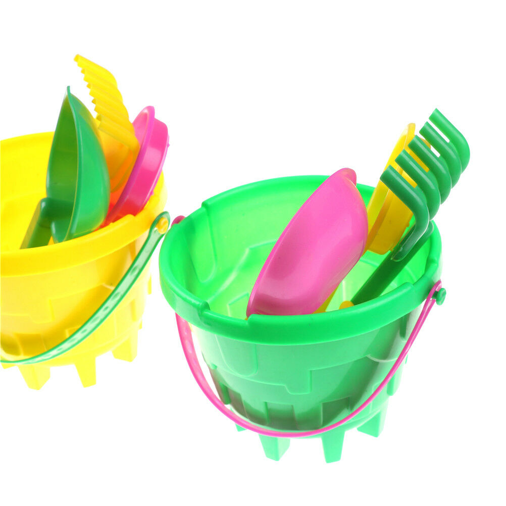 5pcs Kid Outdoor Beach Sand Tools Toys Bucket Shovel Set  Baby Play sand_DD