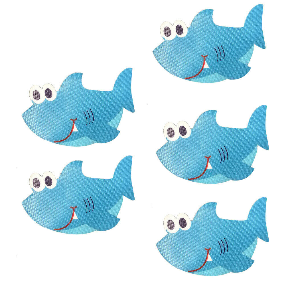 5 Pieces Non-slip Bathroom Shower Kitchen Self Adhesive Stickers Appliques