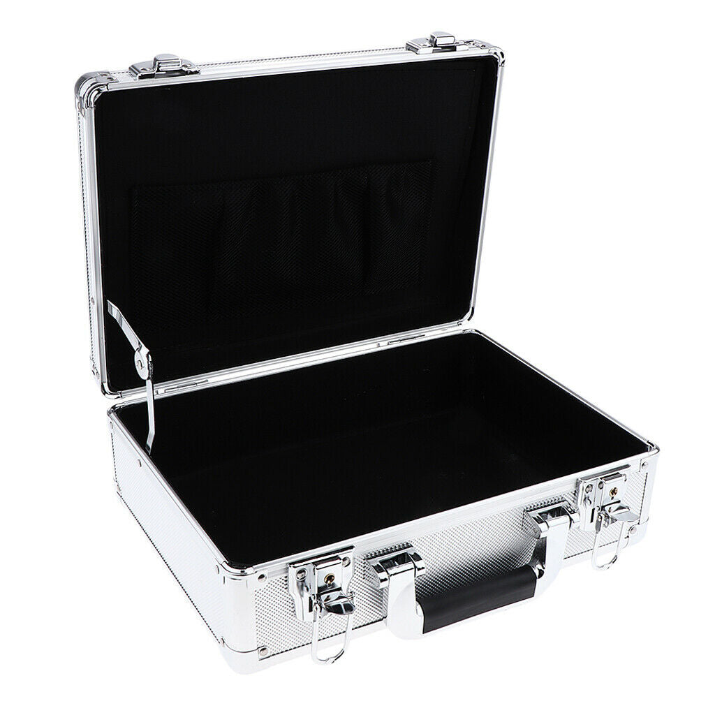Aluminium Hairdressing Salon Lock Box Hair Stylists Tool Carry Case White