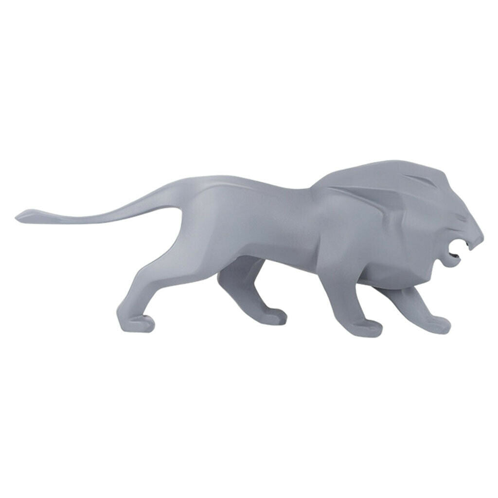 Nordic Lion Statue Abstract Desktop Art Sculpture Shopwindow Decoration