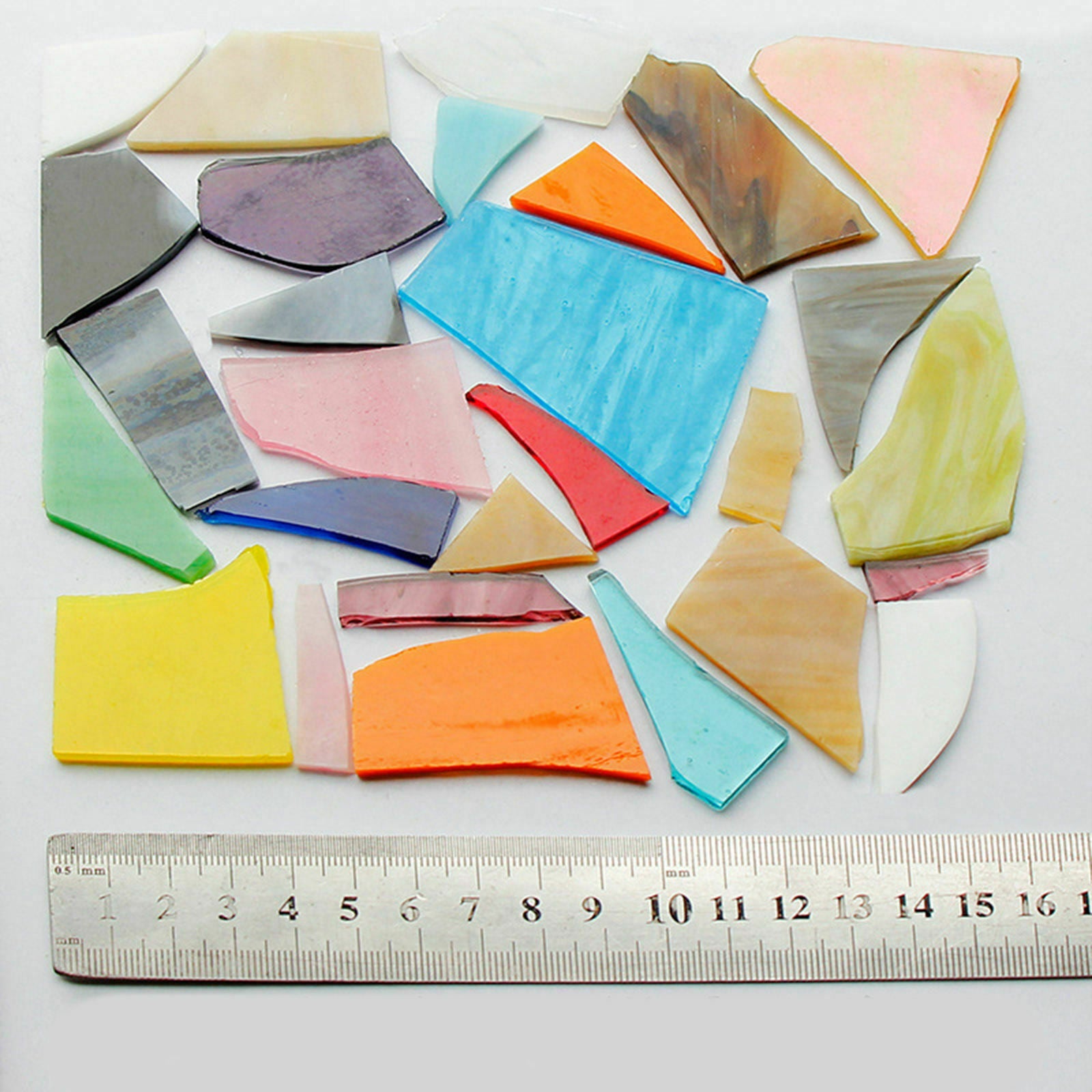 Assorted Colors Mosaic Tiles Irregular Shape Glitter Bulk Crystal Mosaic