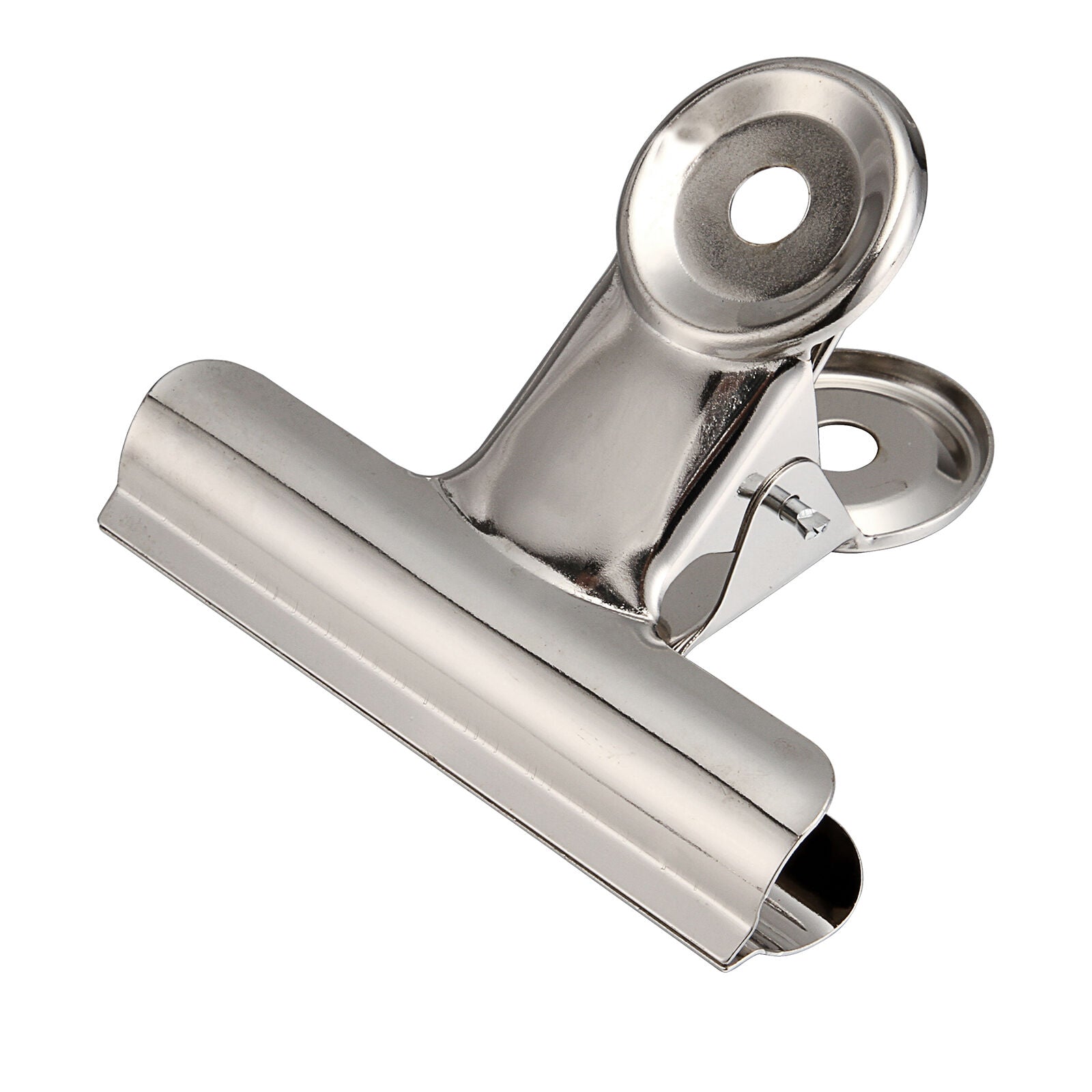 6PCS 2" Stainless Steel Bulldog Clip Paper/Invoice/Closure Clip office Supplies