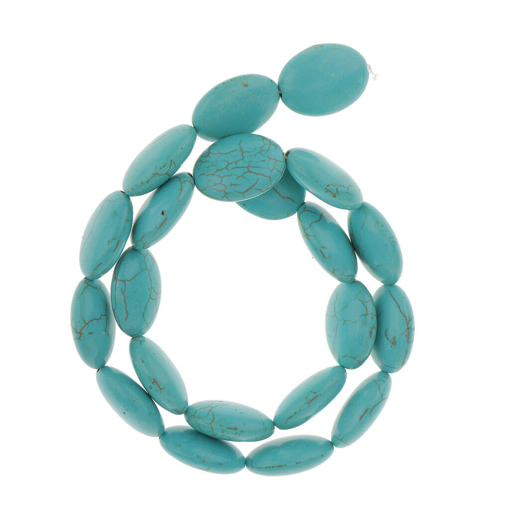 Natural Blue Turquoise Rondelle Gemstones Loose Beads Findings Jewelry Making