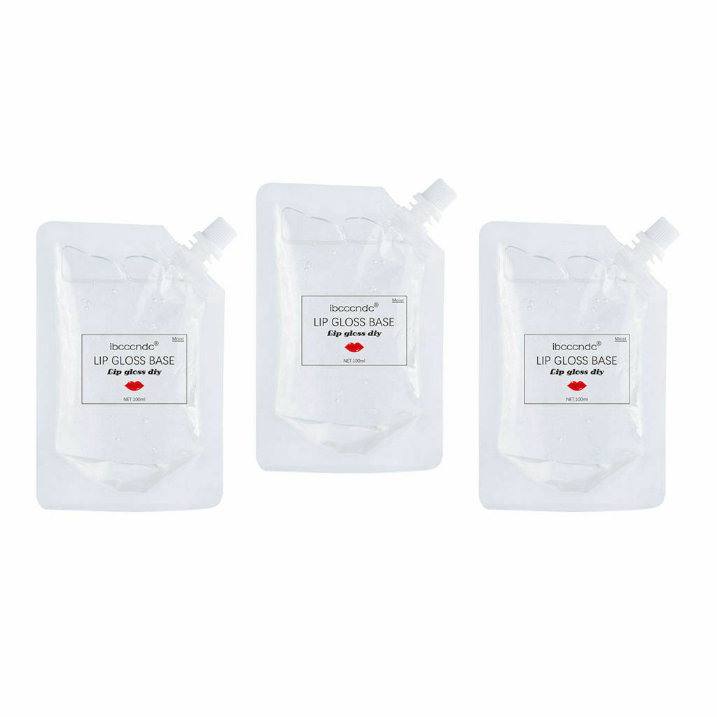 Set of 3 100ml Cosmetics Lip Gloss Base Moisturizing Lipstick Making Gel