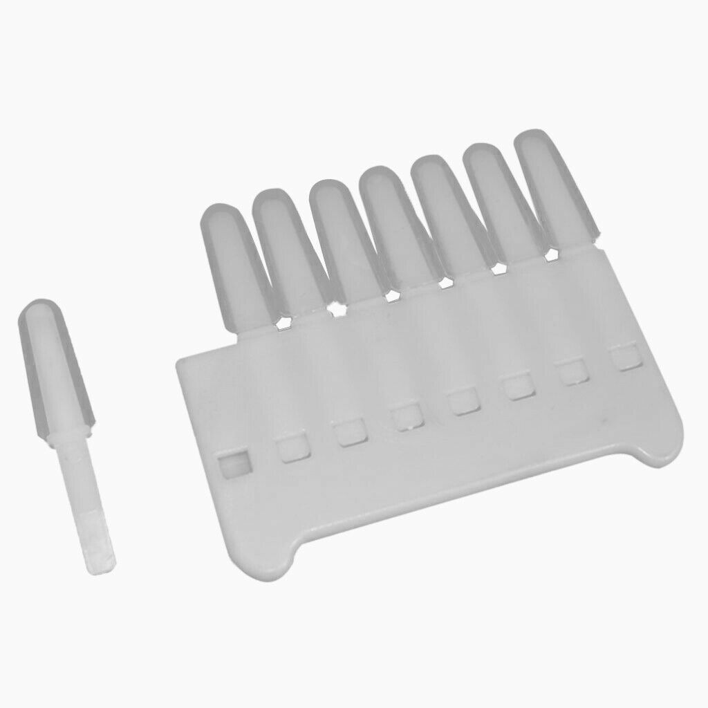 8-Head Royal Jelly Dig Collect Pen Soft Silicon Head Beekeeping Tool White