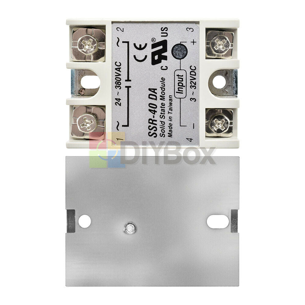 24V-380V SSR-40DA 40A 3-32V DC-AC Solid State Relay Module for Arduino HOT