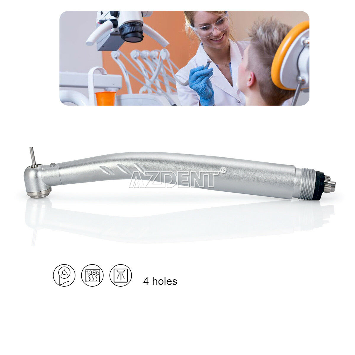 10 X Dental NSK Style PANA MAX  E-Generator LED High Handpiece 3 Way Spray 4H