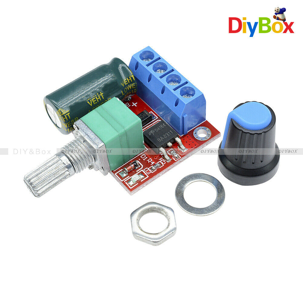 DC4.5V~35V 6V 12V 24V 5A PWM Motor Controller Speed LED Regulation Dimmer 20khz