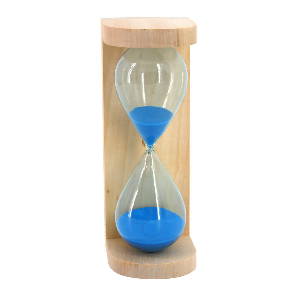 Simple Hourglass Sand Timer Clock Sandglass Office Desk Decoration Blue