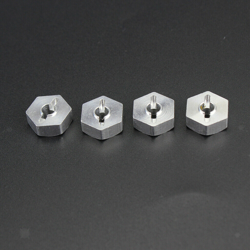 4PCS RC Car Wheel Hex Hub Adapter for WLTOYS 144001 124018 124019 RC Car