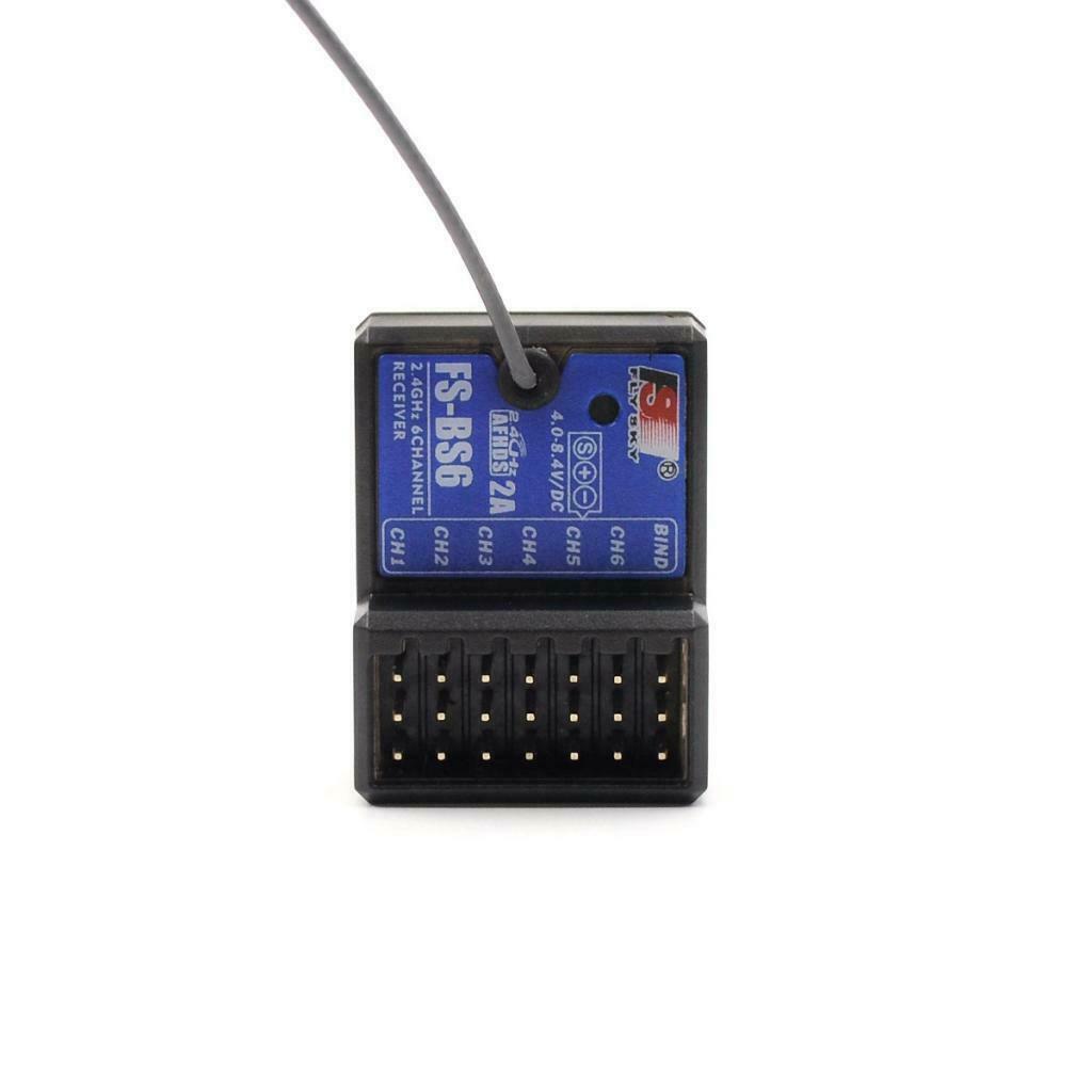 Flysky FS-BS6 2.4G 6CH RC Receiver Unit Built-in Gyro and Fail-Safe for FS-GT5