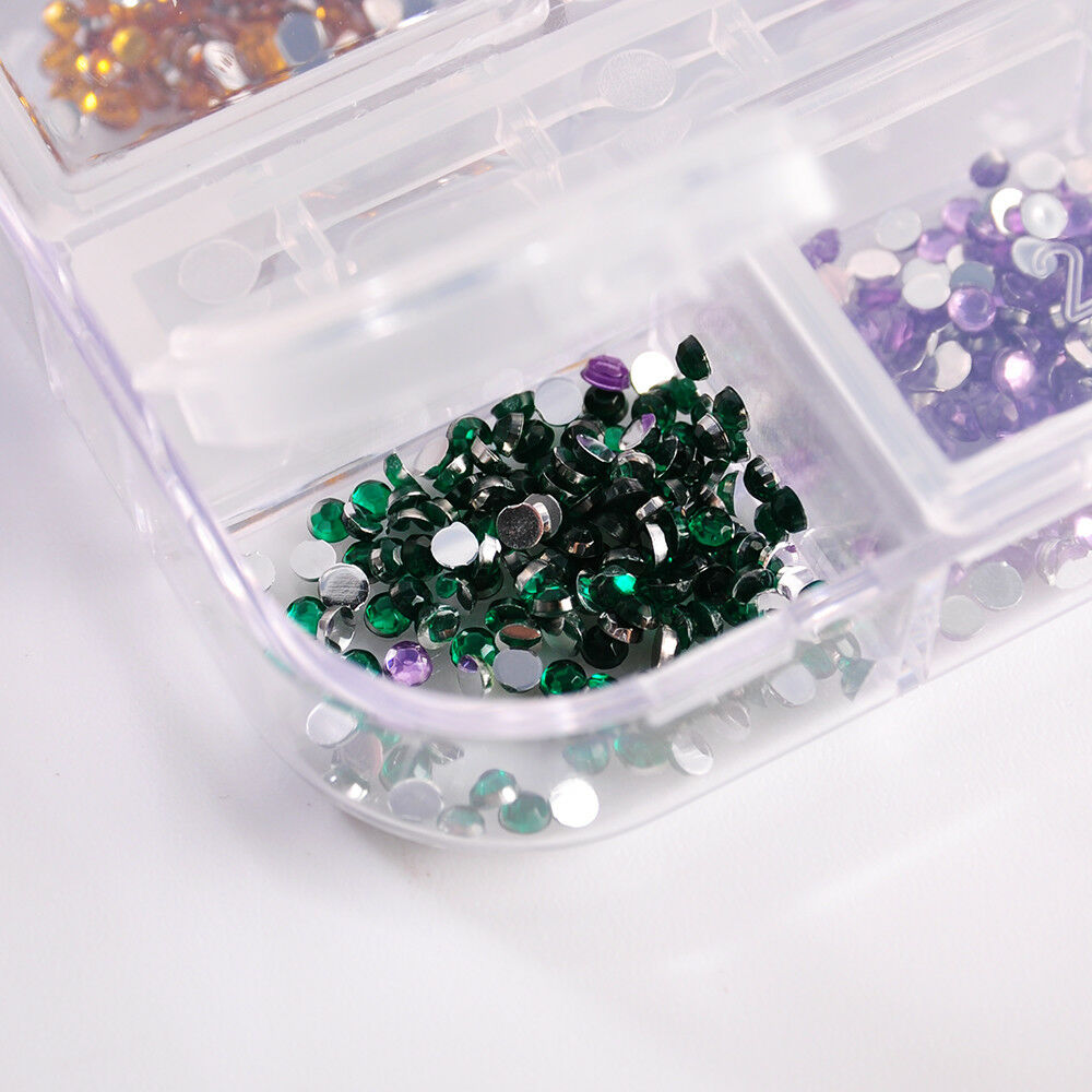 3000pcs Charm Nail Art Rhinestones Glitters Acrylic Wheel Decor Manicure Tools
