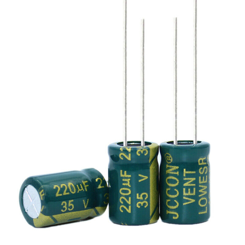 20pcs 35v220uf Aluminum electrolytic capacitor Switching power adapter  8x12mm