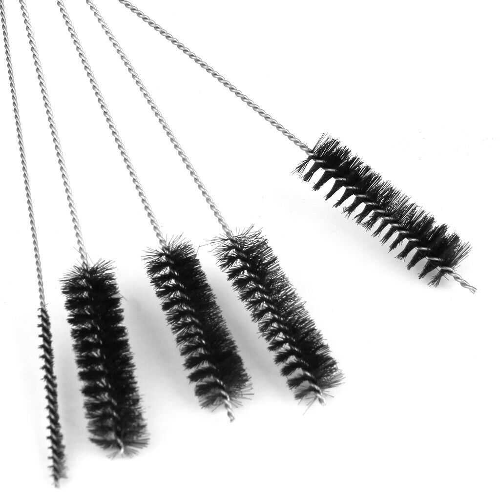5 Packs Nylon Tattoo Machine Tube Nozzle Cleaning Brushes Set for Keyboard